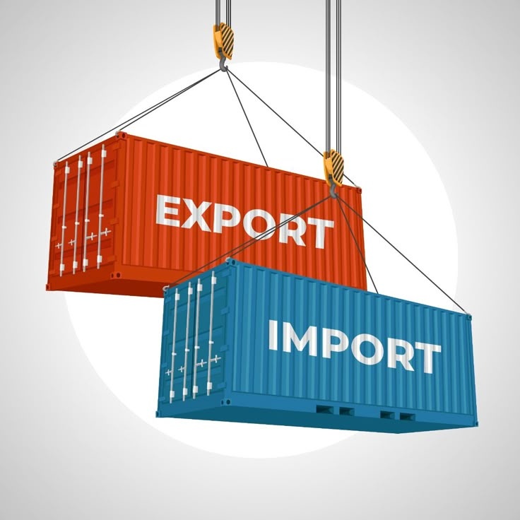 Export and import container logistics